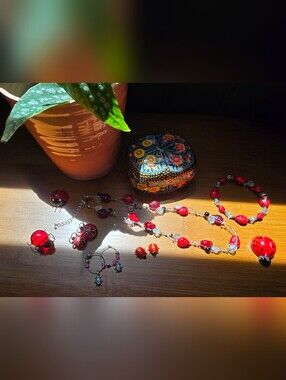 Ladybug Jewelry Set With Trinkets